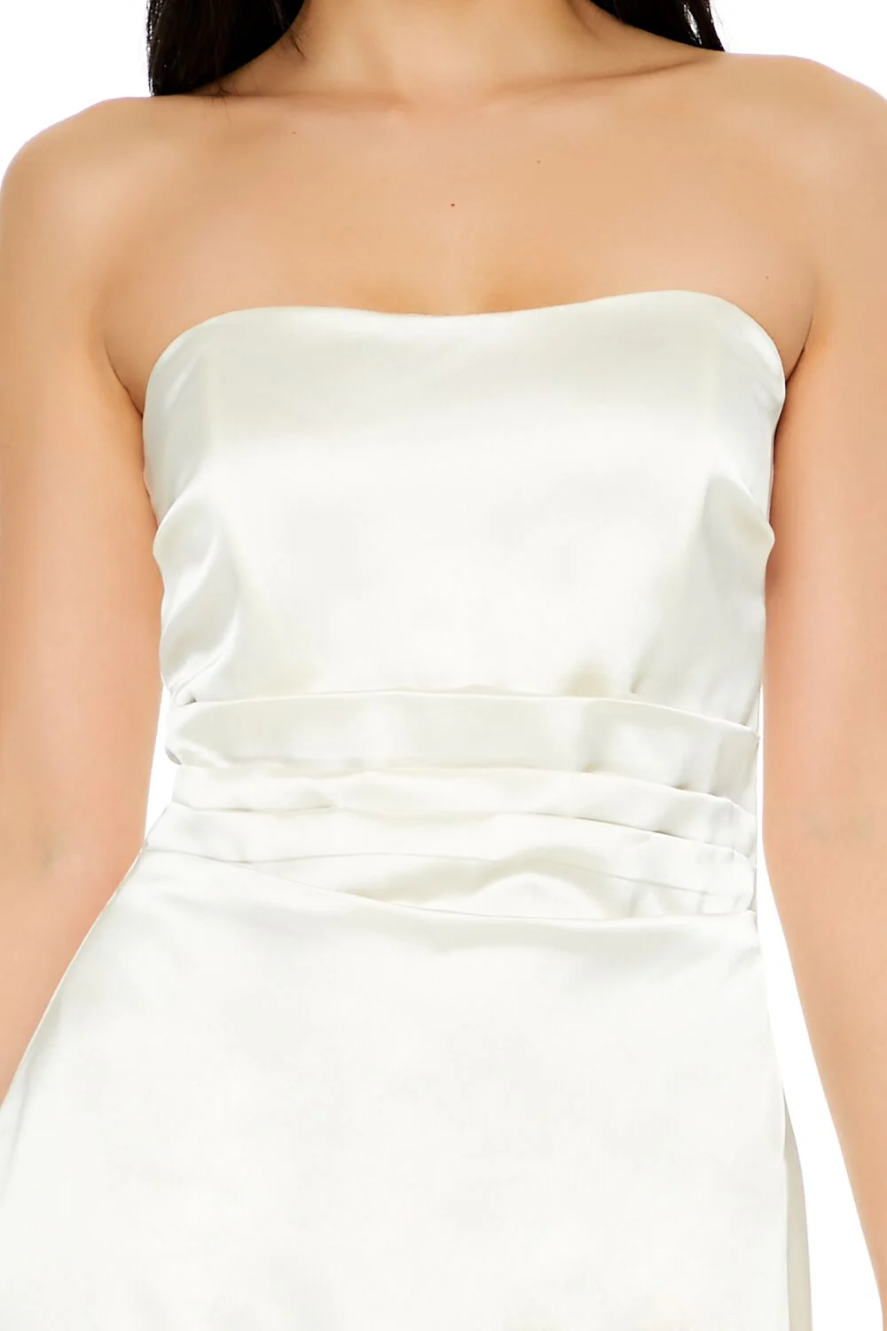Satin Tube Handkerchief Mini Dress - Image 5