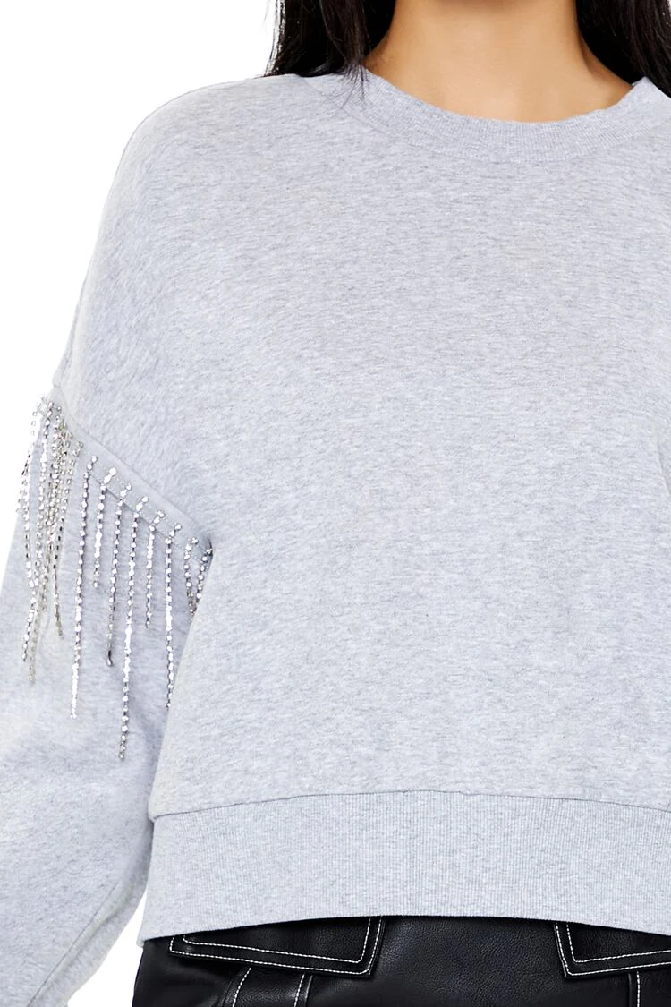 Rhinestone Fringe Pullover - Image 3