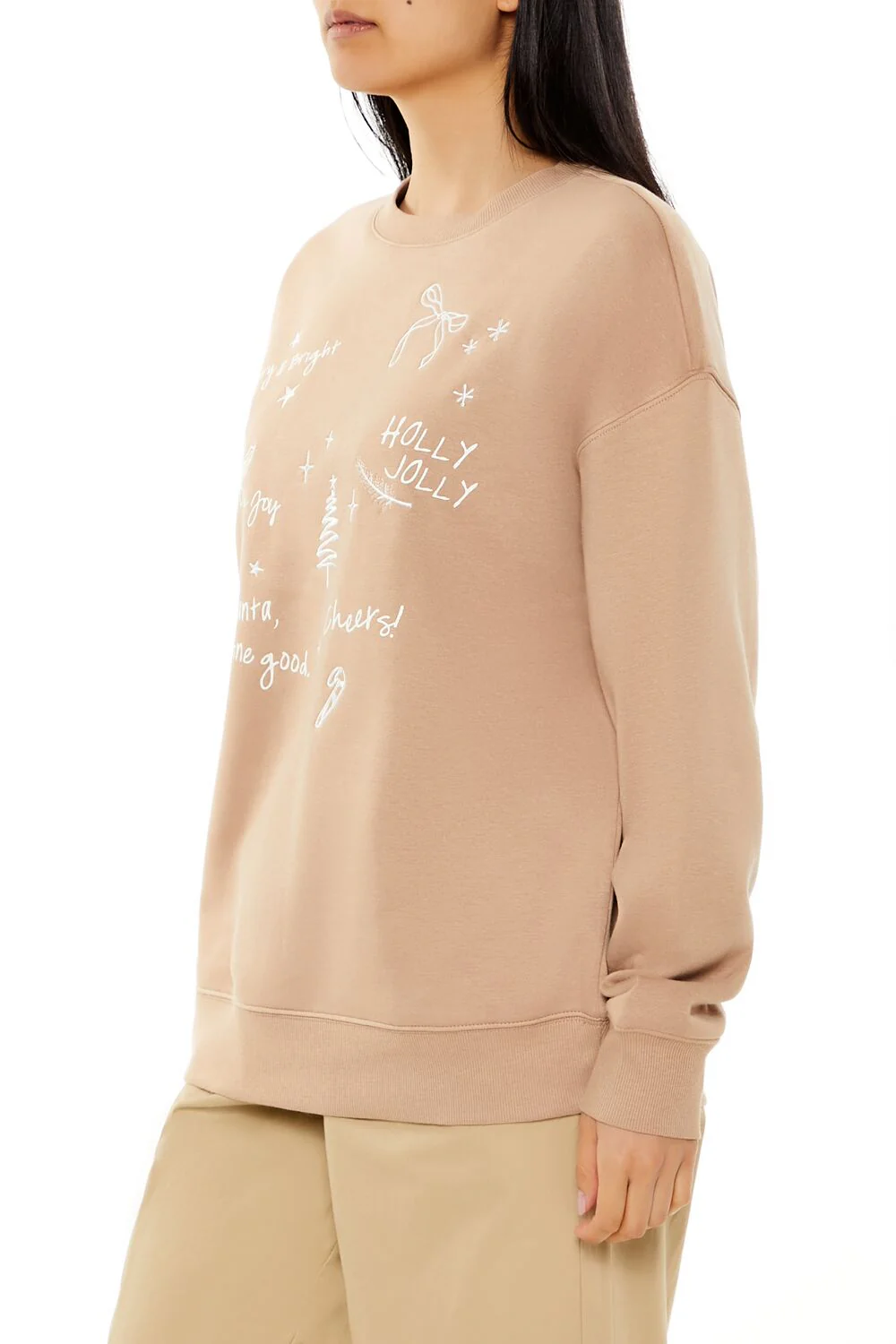Christmas Doodle Fleece Pullover - Image 4