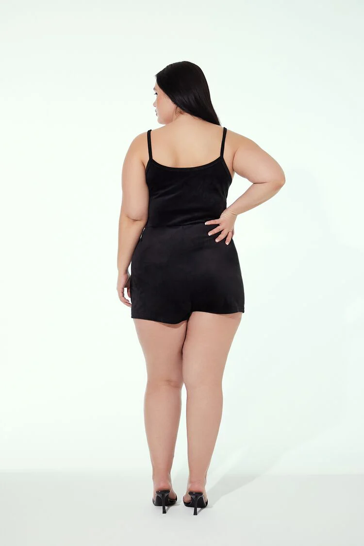 Plus Size Juicy Couture Rhinestone Romper - Image 4