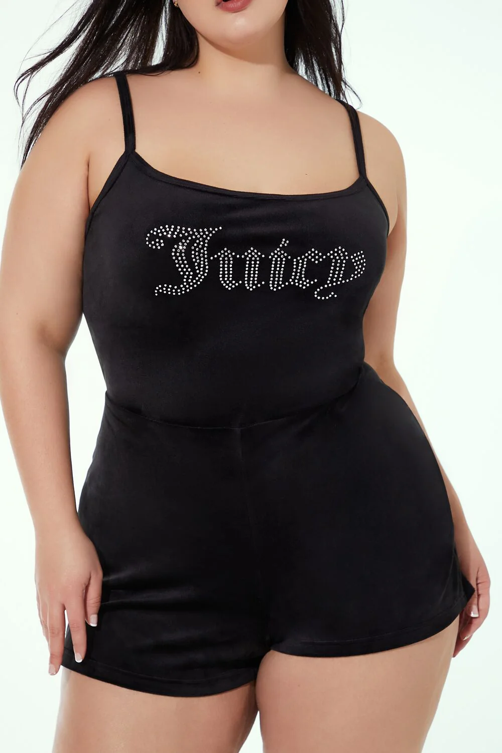 Plus Size Juicy Couture Rhinestone Romper - Image 5