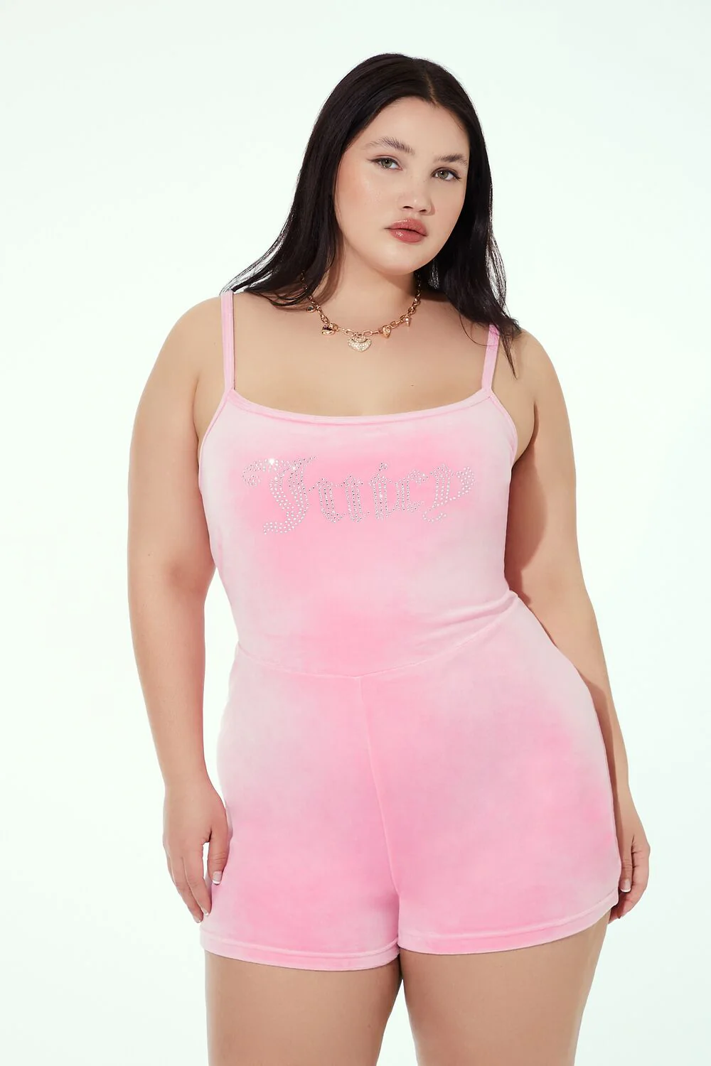Plus Size Juicy Couture Rhinestone Romper - Image 7