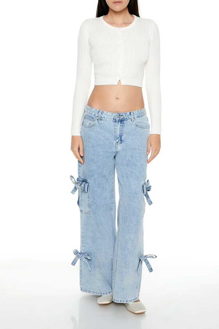 Cropped Cardigan Sweater - Image 2