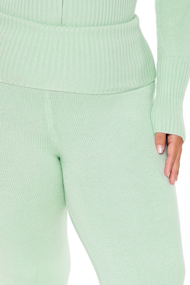 Plus Size Sweater-Knit Flare Pants - Image 5