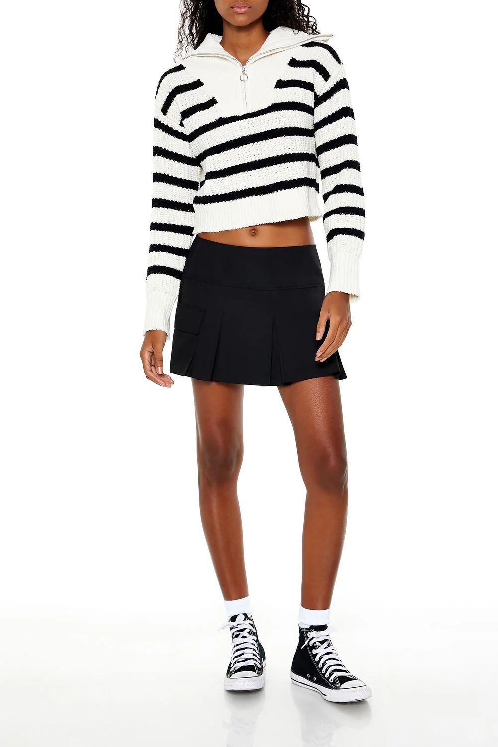 Striped Half-Zip Sweater - Image 7