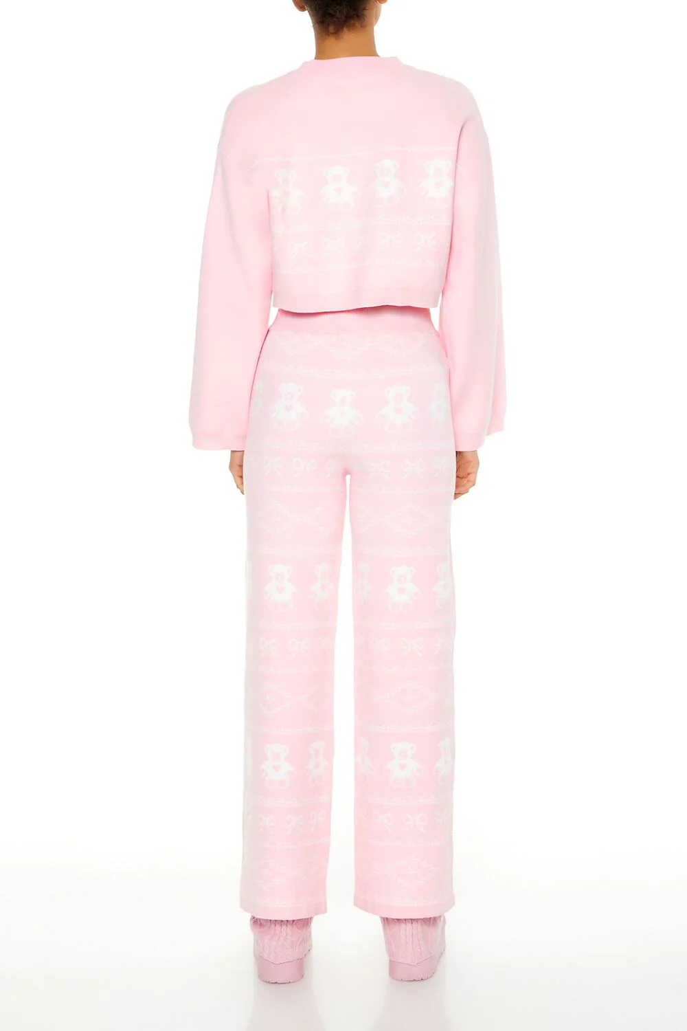 Fair Isle Wide-Leg Pajama Pants - Image 4