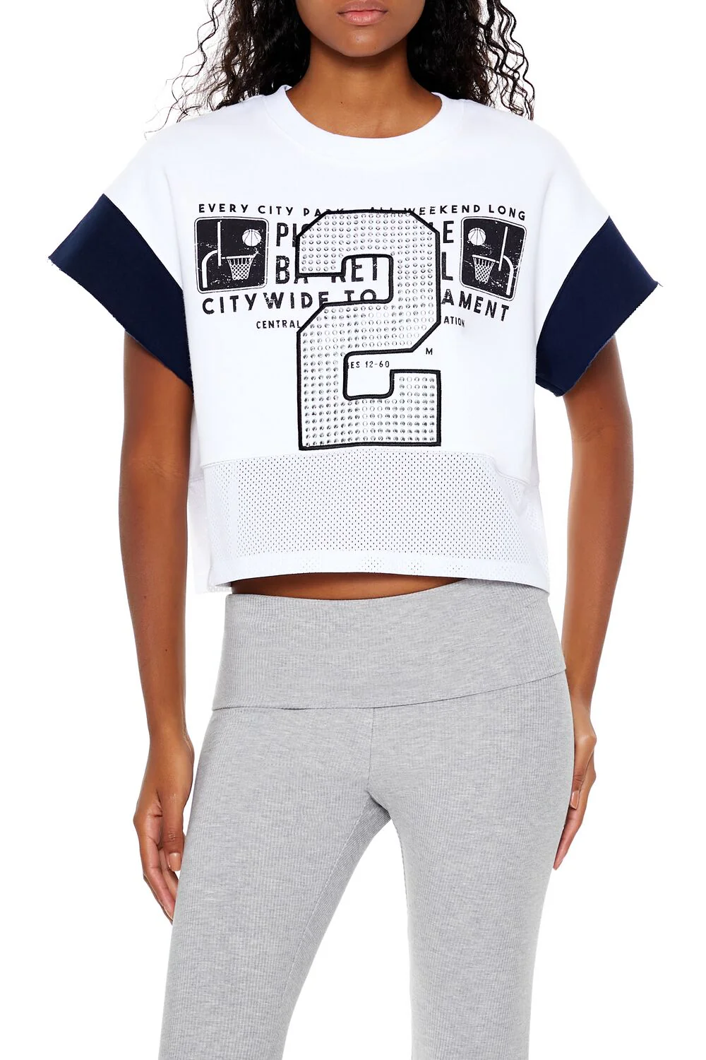 Fleece 2 Graphic Cropped Tee - Image 3