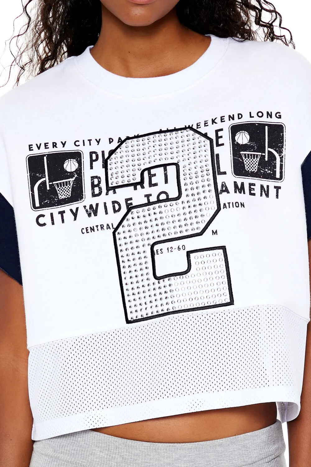 Fleece 2 Graphic Cropped Tee - Image 5