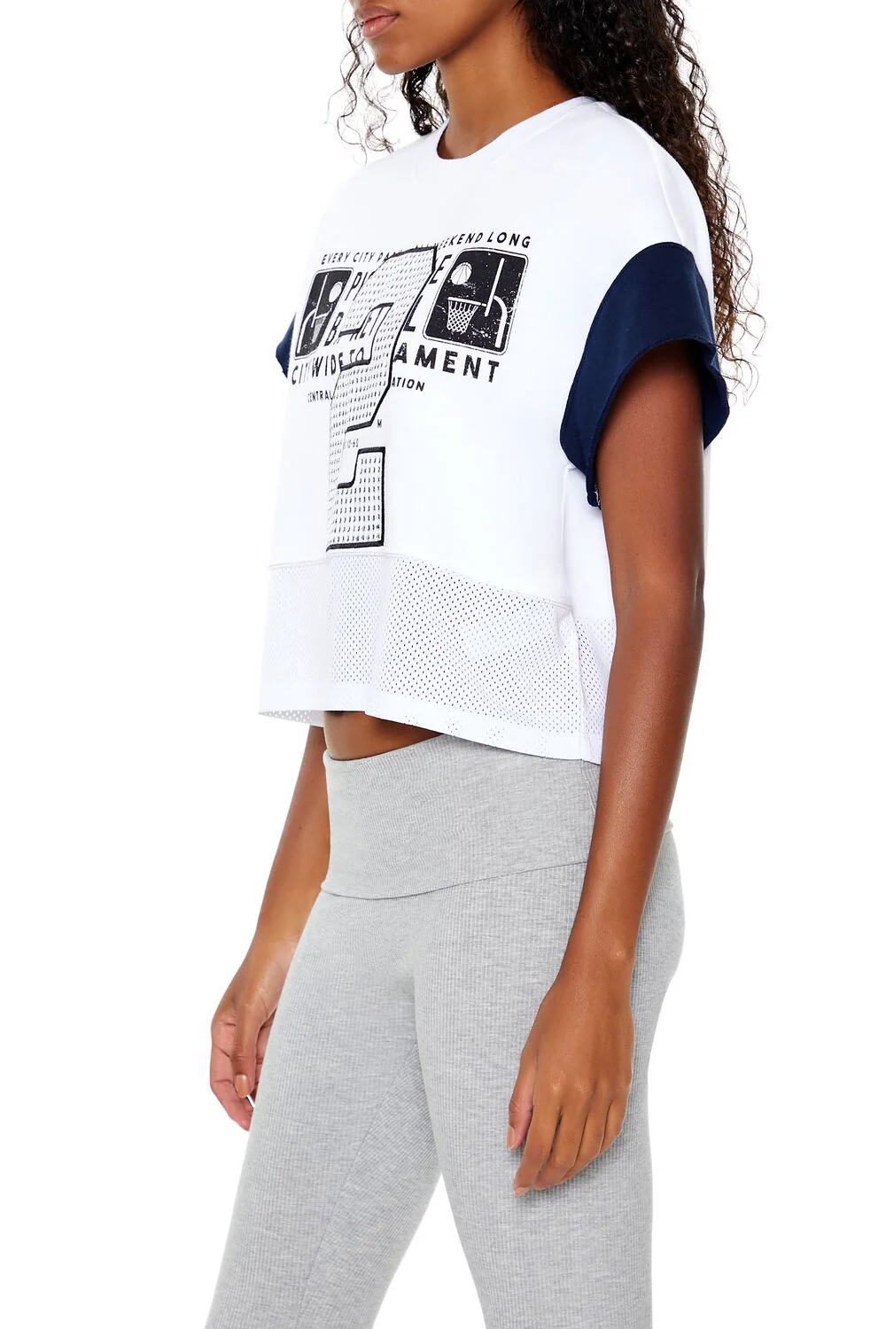 Fleece 2 Graphic Cropped Tee - Image 6