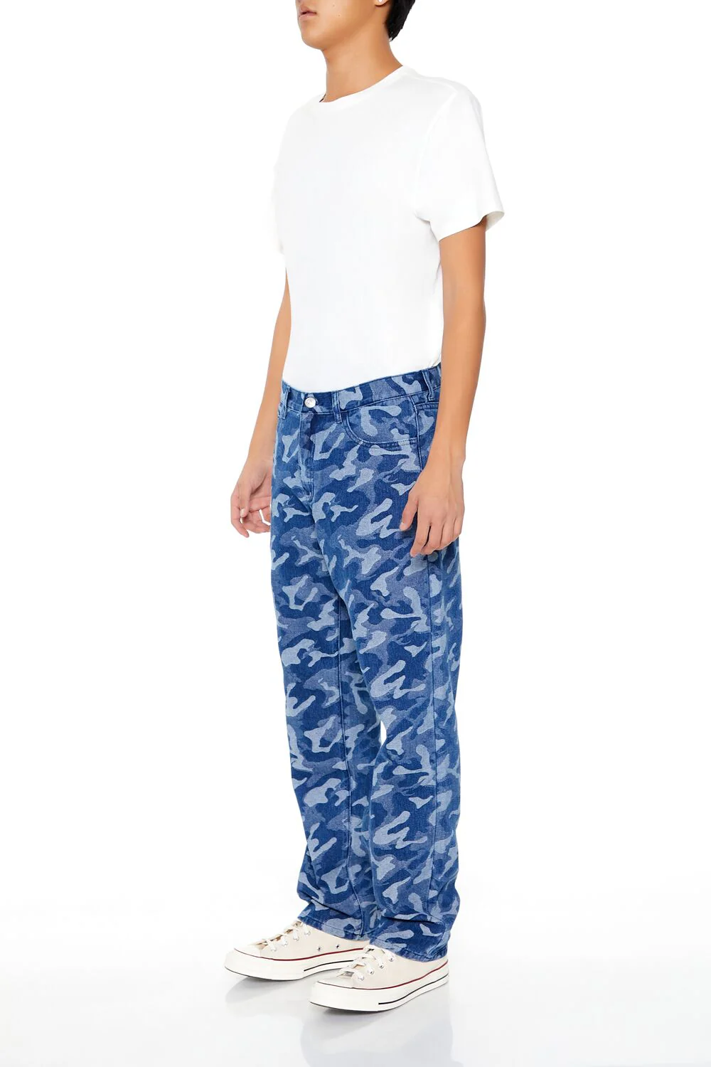 Camo Mid-Rise Straight Jeans - Image 3