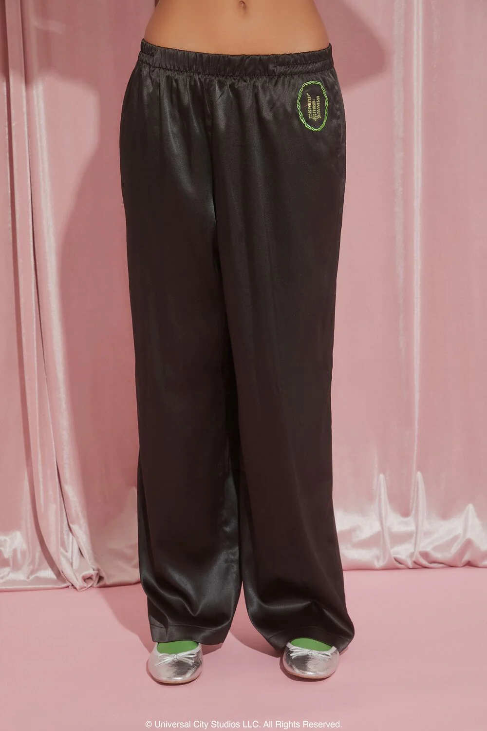 Wicked Satin Pajama Shirt & Shorts Set - Image 6