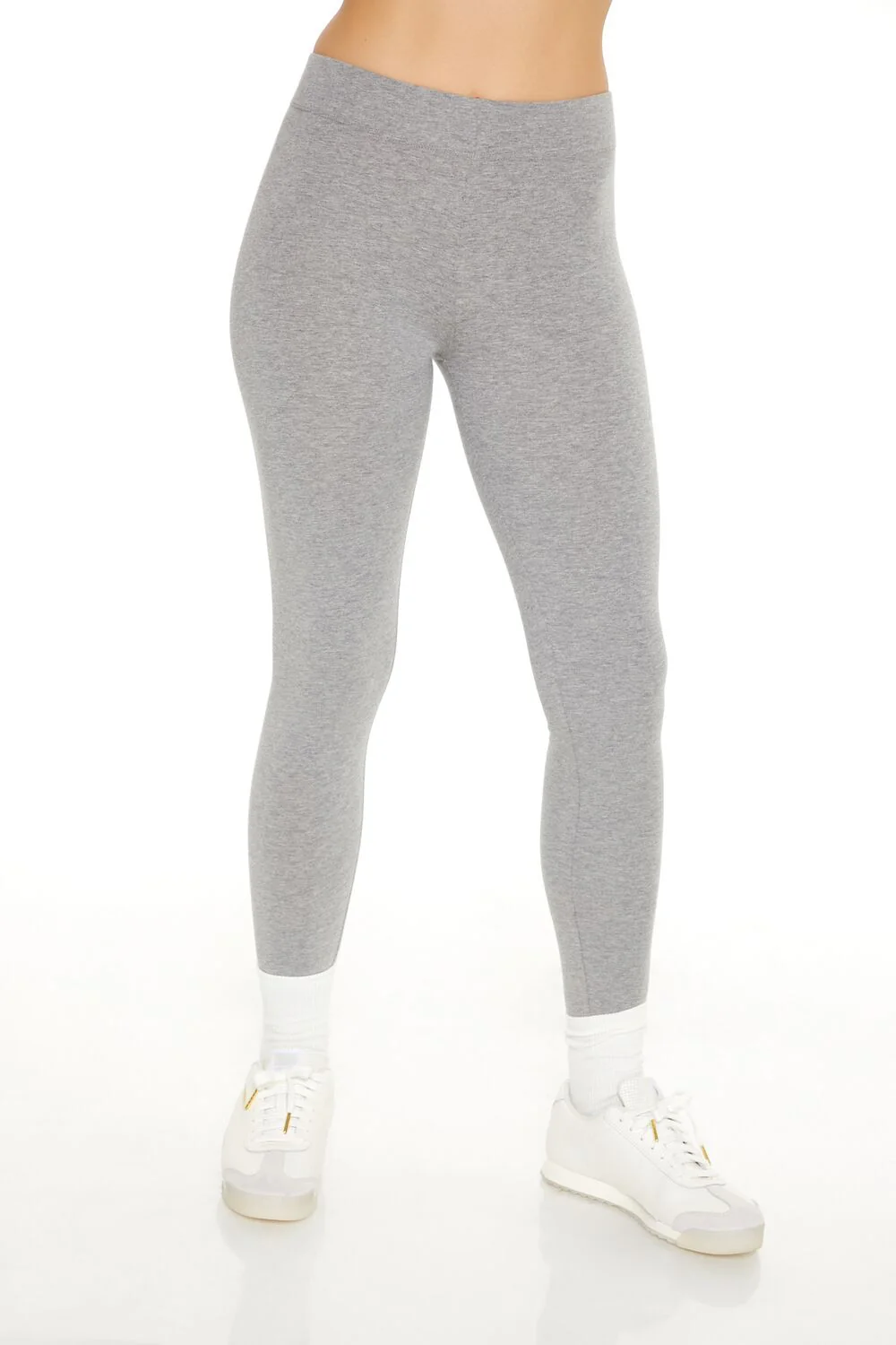 Heathered Mid-Rise Leggings - Image 7