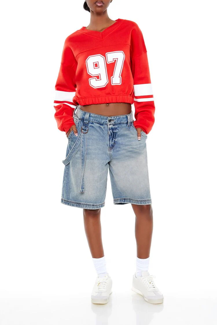 Fleece 97 Cropped Pullover - Image 2