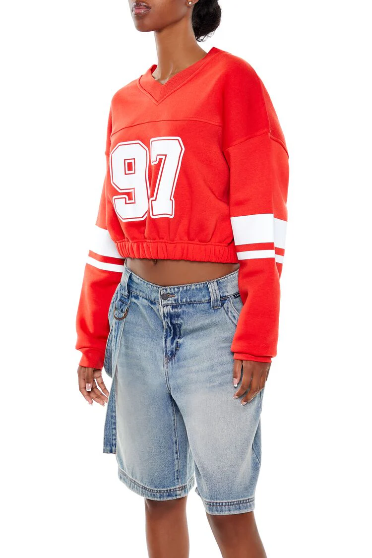 Fleece 97 Cropped Pullover - Image 4