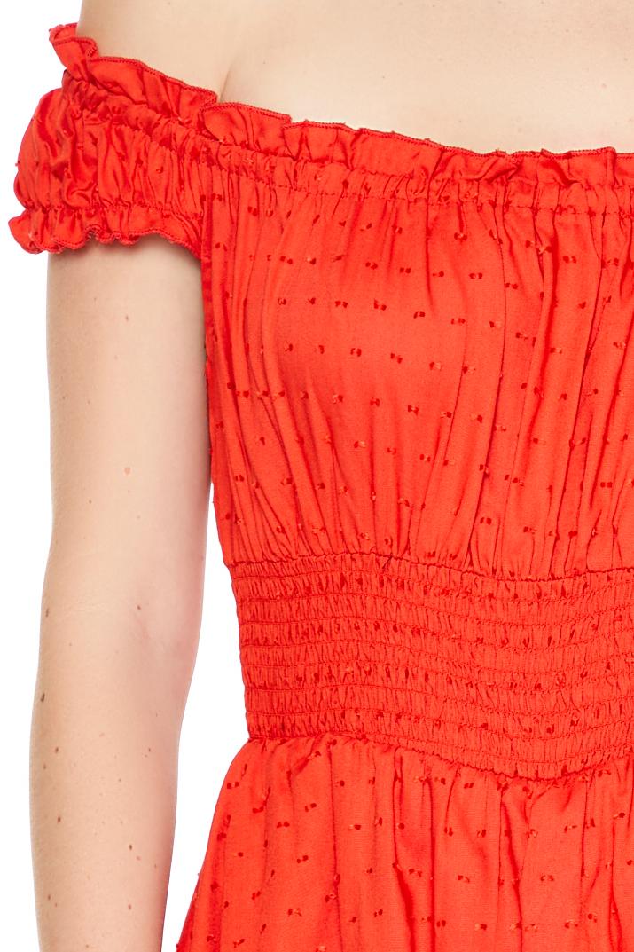 Layered Off-the-Shoulder Romper - Image 5