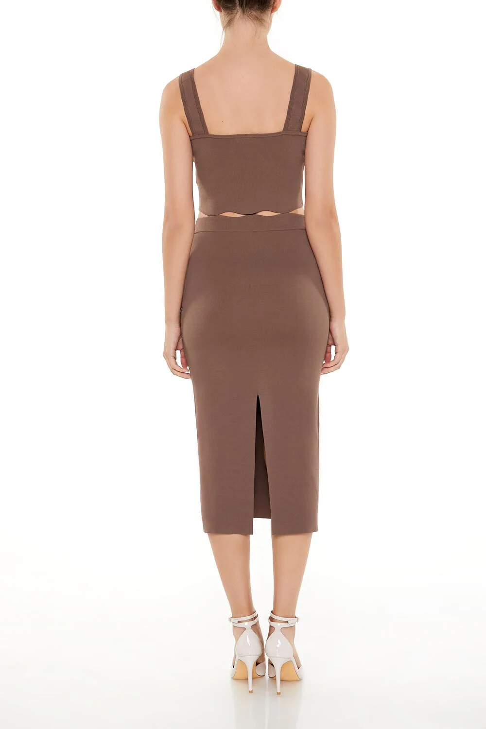 Sweater-Knit Midi Skirt - Image 9