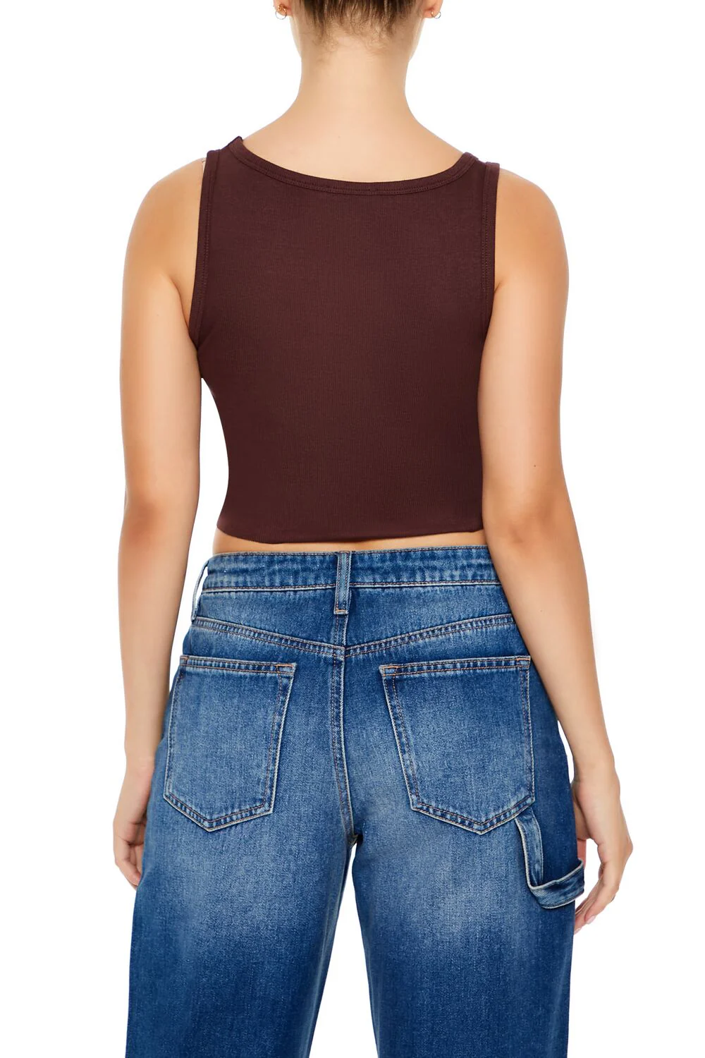 Cotton-Blend Cropped Tank Top - Image 5
