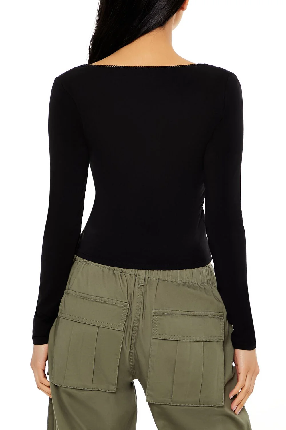 Rosette Long-Sleeve Top - Image 5