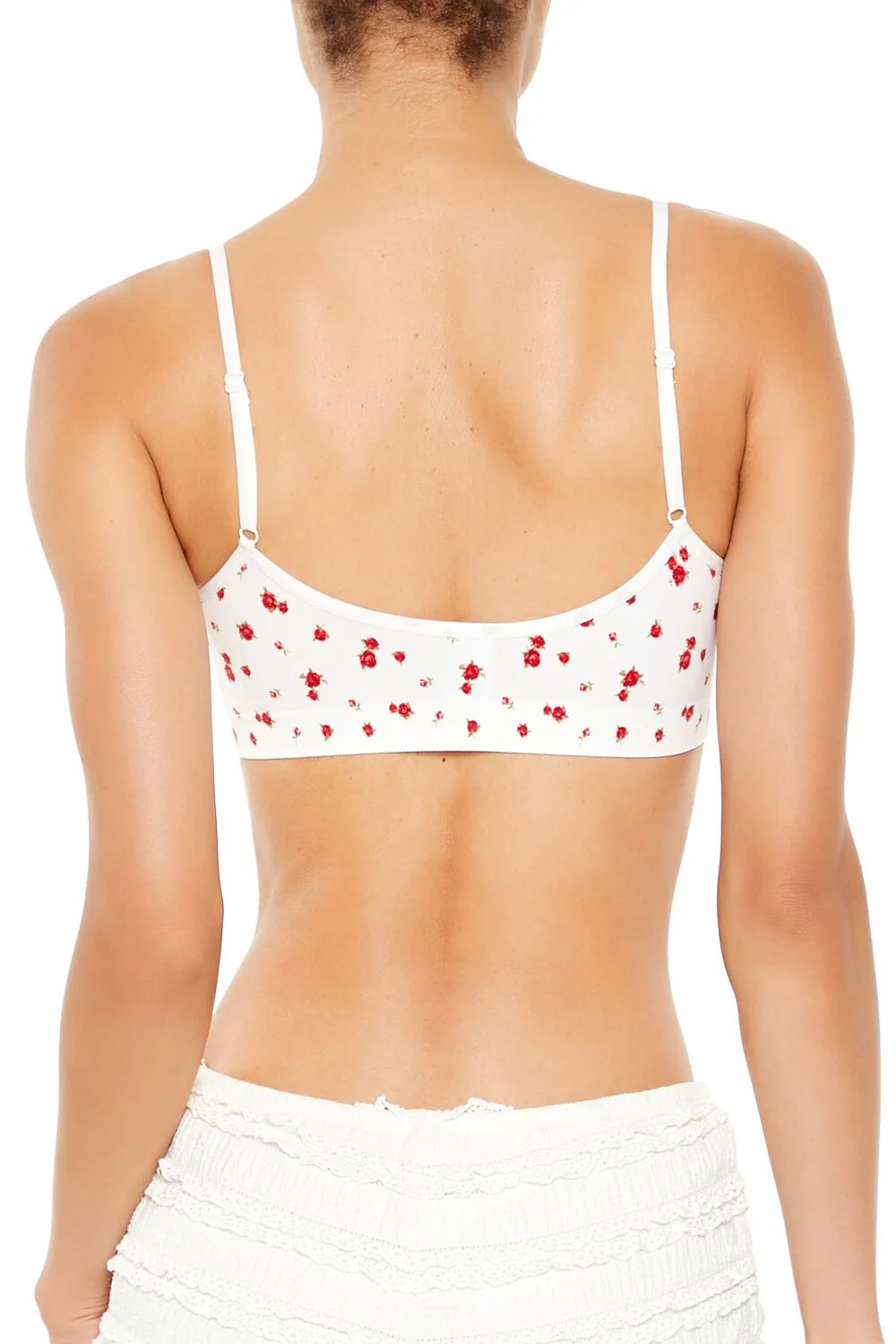Seamless Rose Print Bralette - Image 5