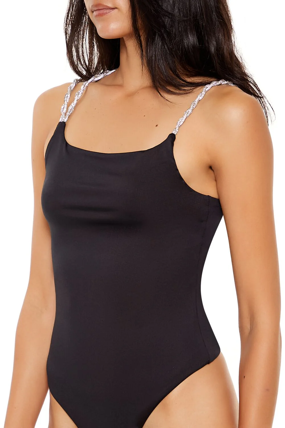 Contour Sculpt Metallic-Strap Bodysuit - Image 4