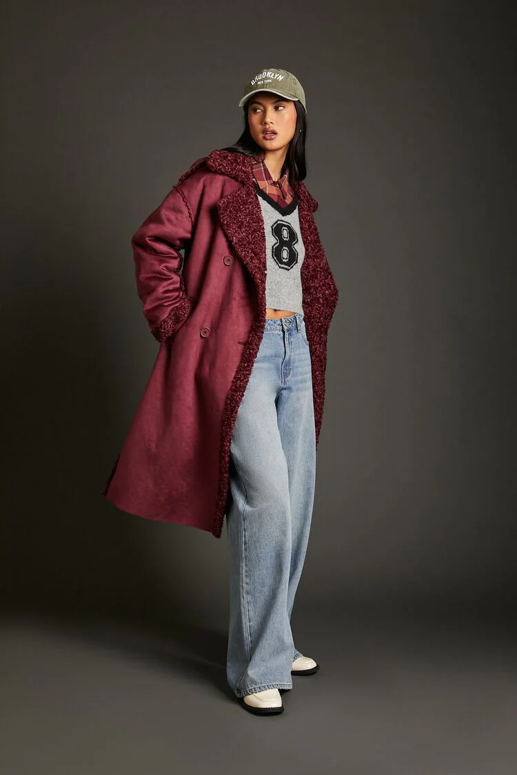 Faux Shearling & Suede Coat - Image 6