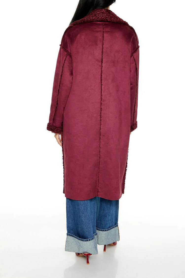 Faux Shearling & Suede Coat - Image 9