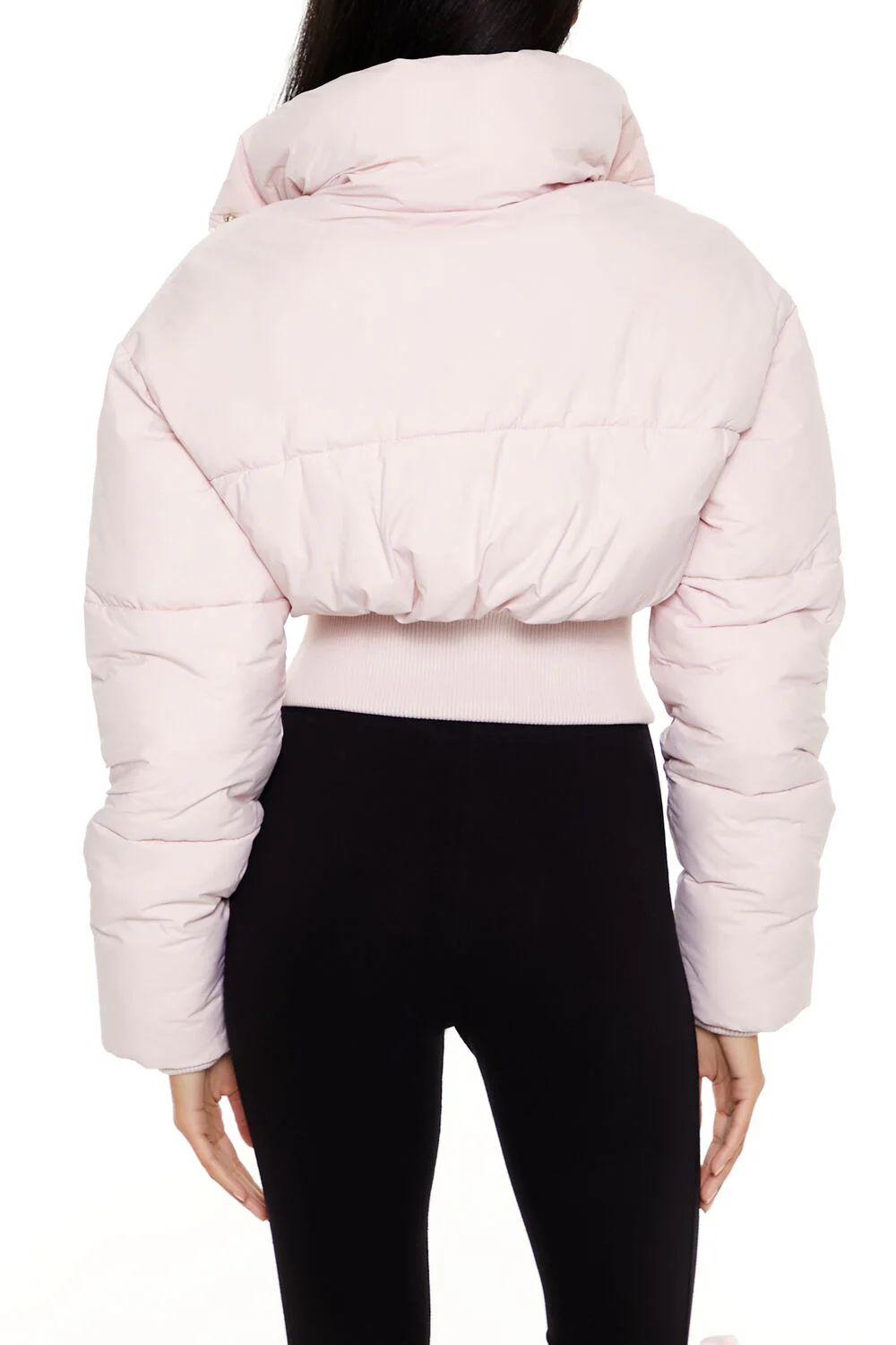Quilted Cropped Puffer Jacket - Image 5
