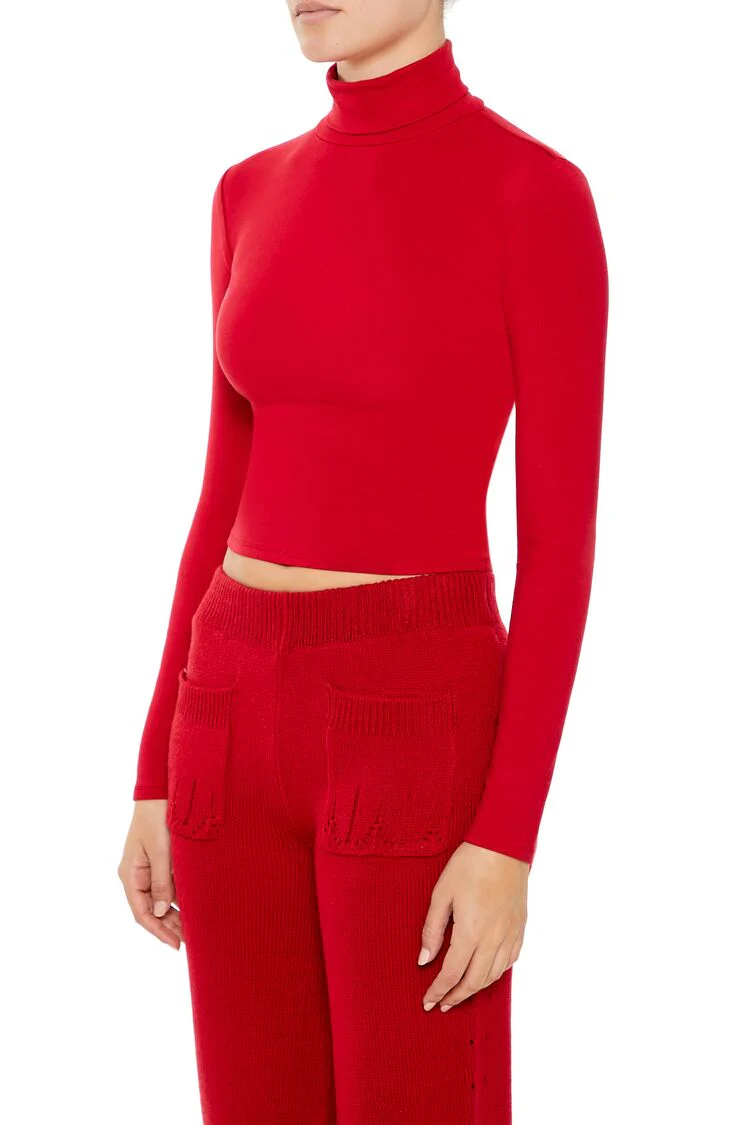 Turtleneck Crop Top - Image 9