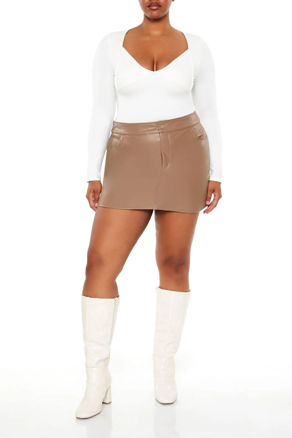 Plus Size Seamless Long-Sleeve Top - Image 2