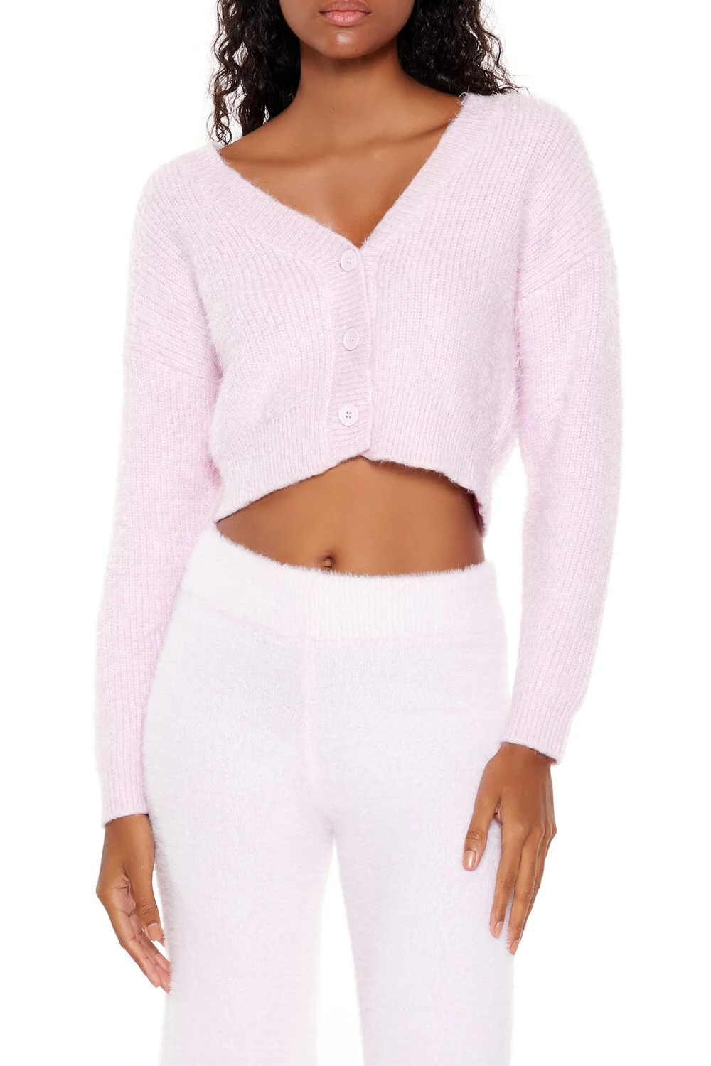 Fuzzy Knit Cardigan Sweater - Image 6