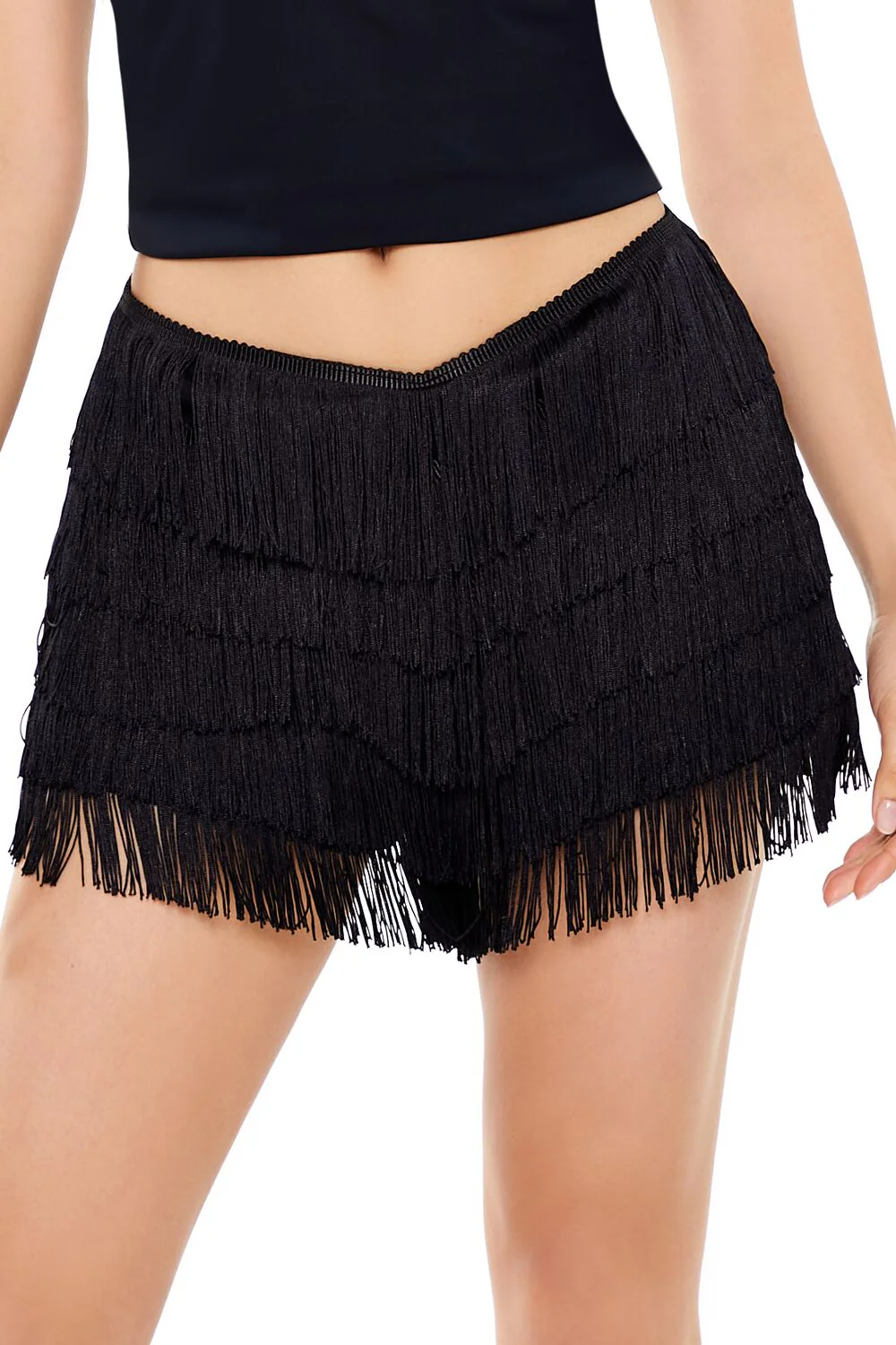 Tiered Fringe Shorts - Image 5