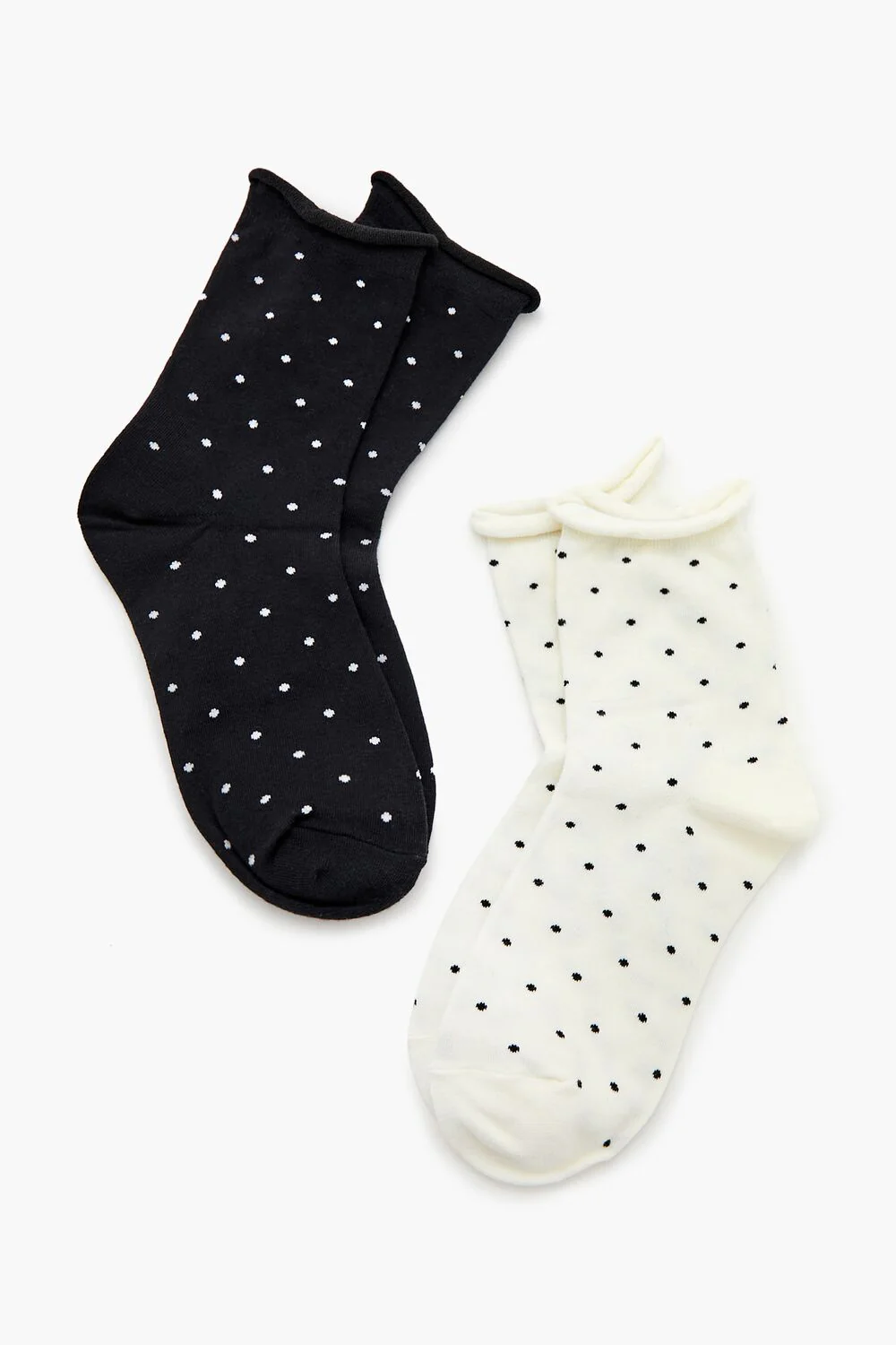 Polka Dot Crew Socks Set - 2 pack - Image 2