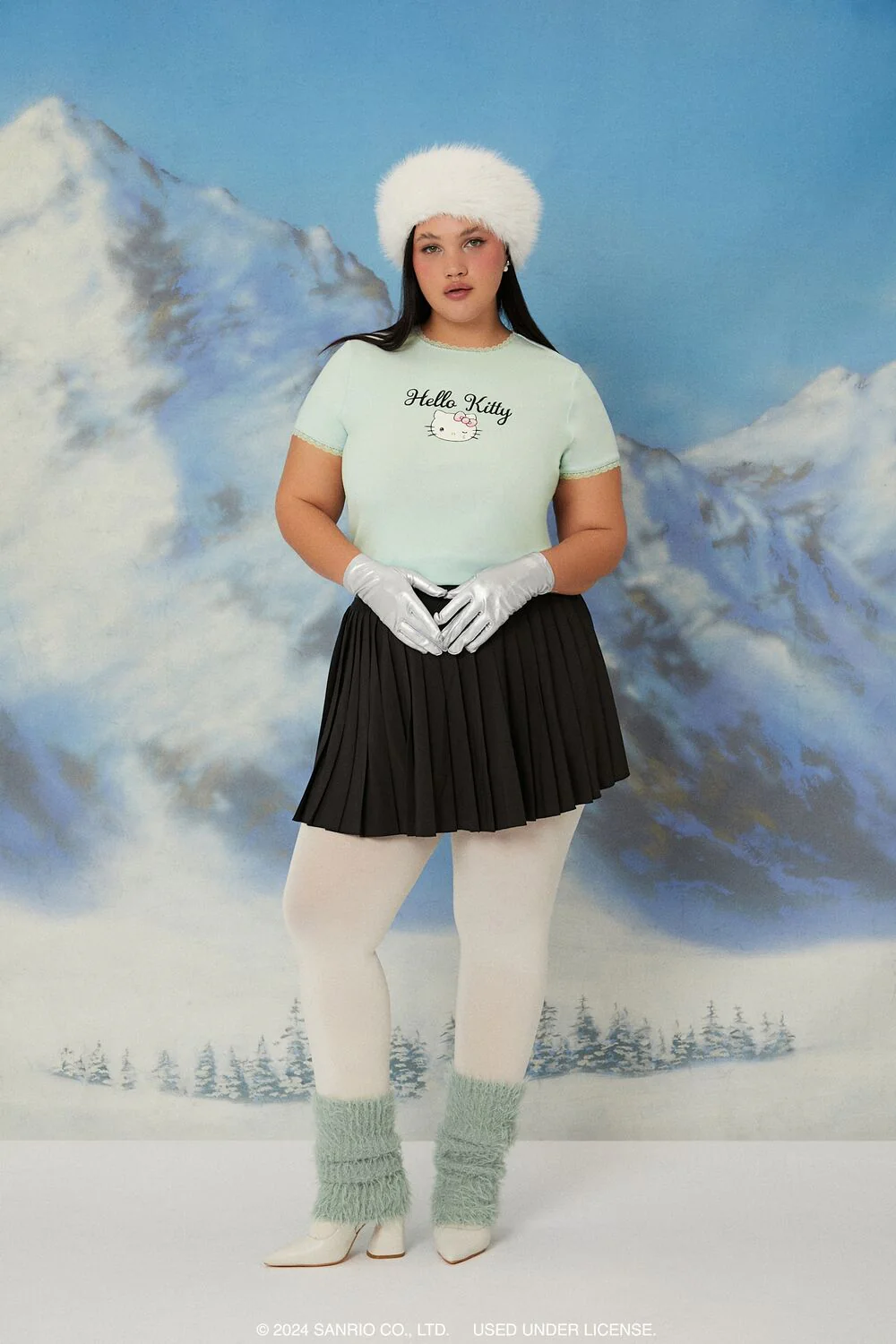 Plus Size Hello Kitty Lace Tee - Image 2