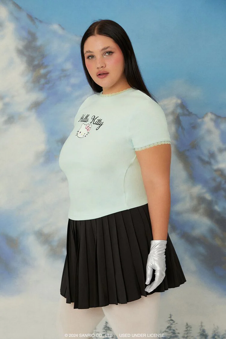 Plus Size Hello Kitty Lace Tee - Image 4