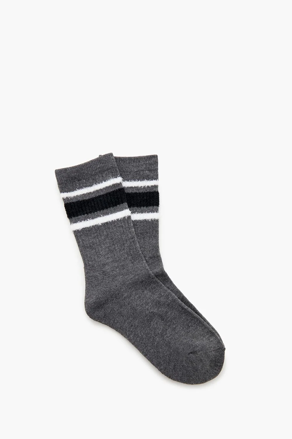 Striped-Trim Crew Socks - Image 2