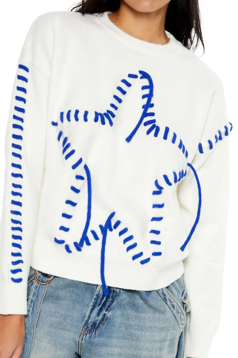 Whipstitched Star Sweater - Image 3