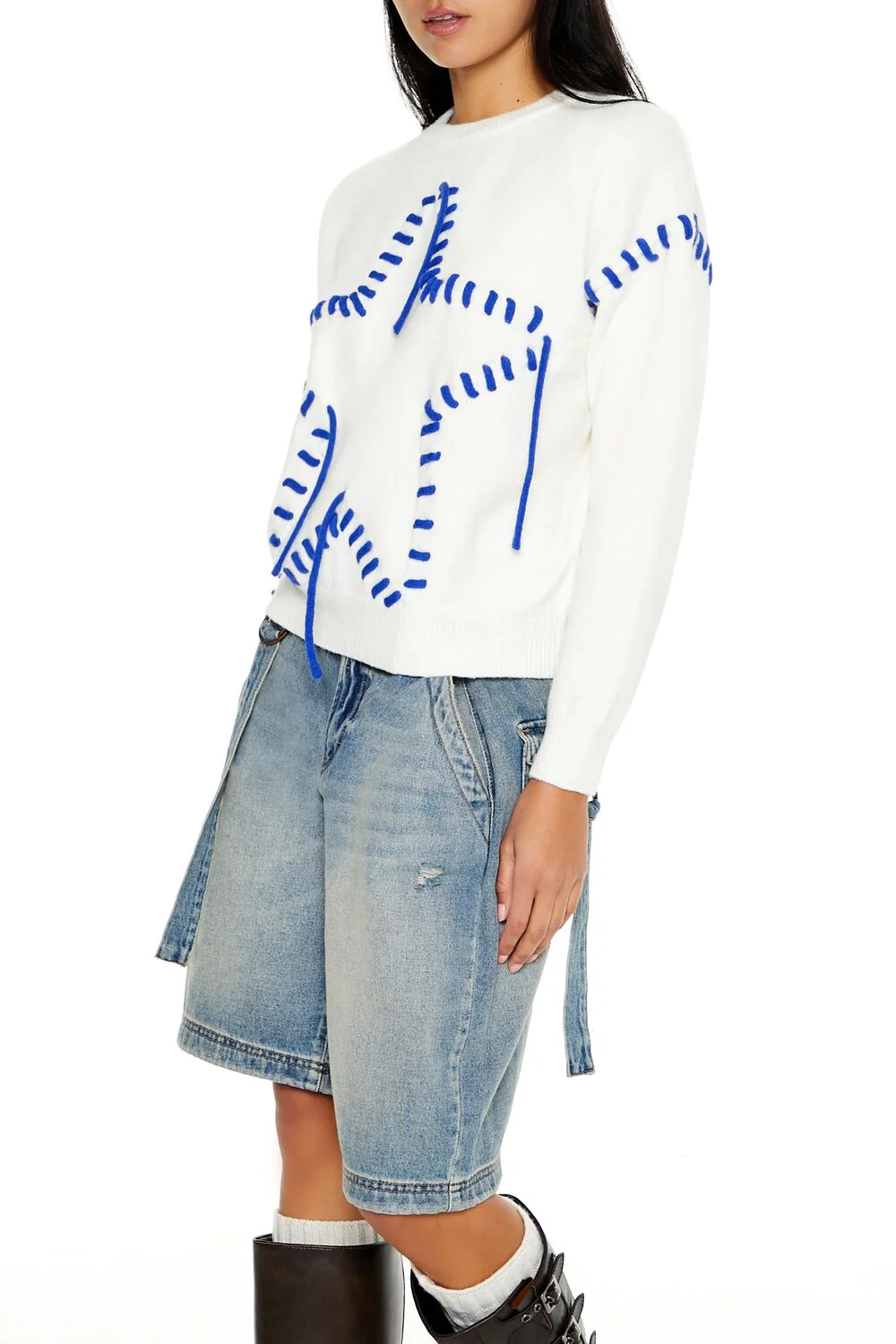 Whipstitched Star Sweater - Image 4