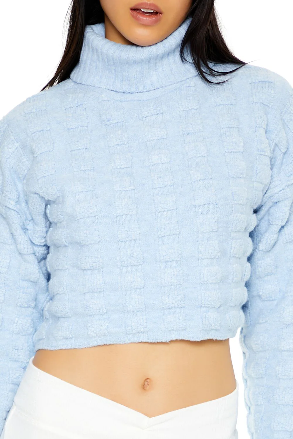 Textured Turtleneck Sweater - Image 3