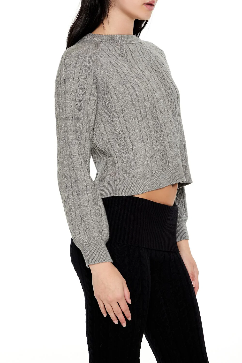 Bow Cable Knit Sweater - Image 4
