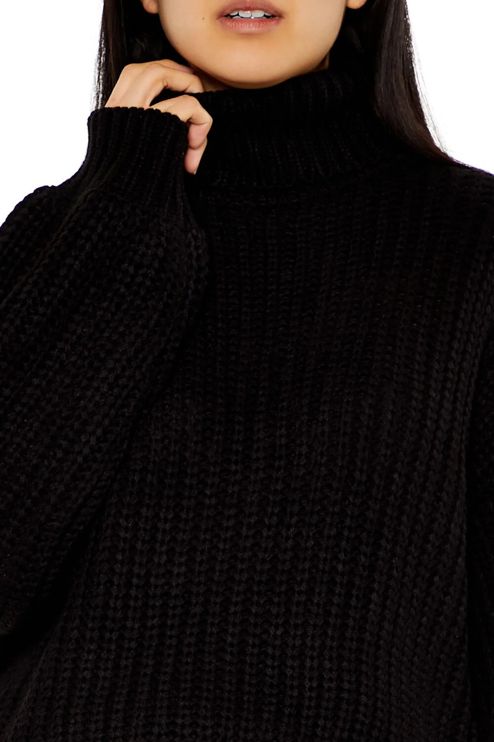 Turtleneck Drop-Sleeve Sweater - Image 3