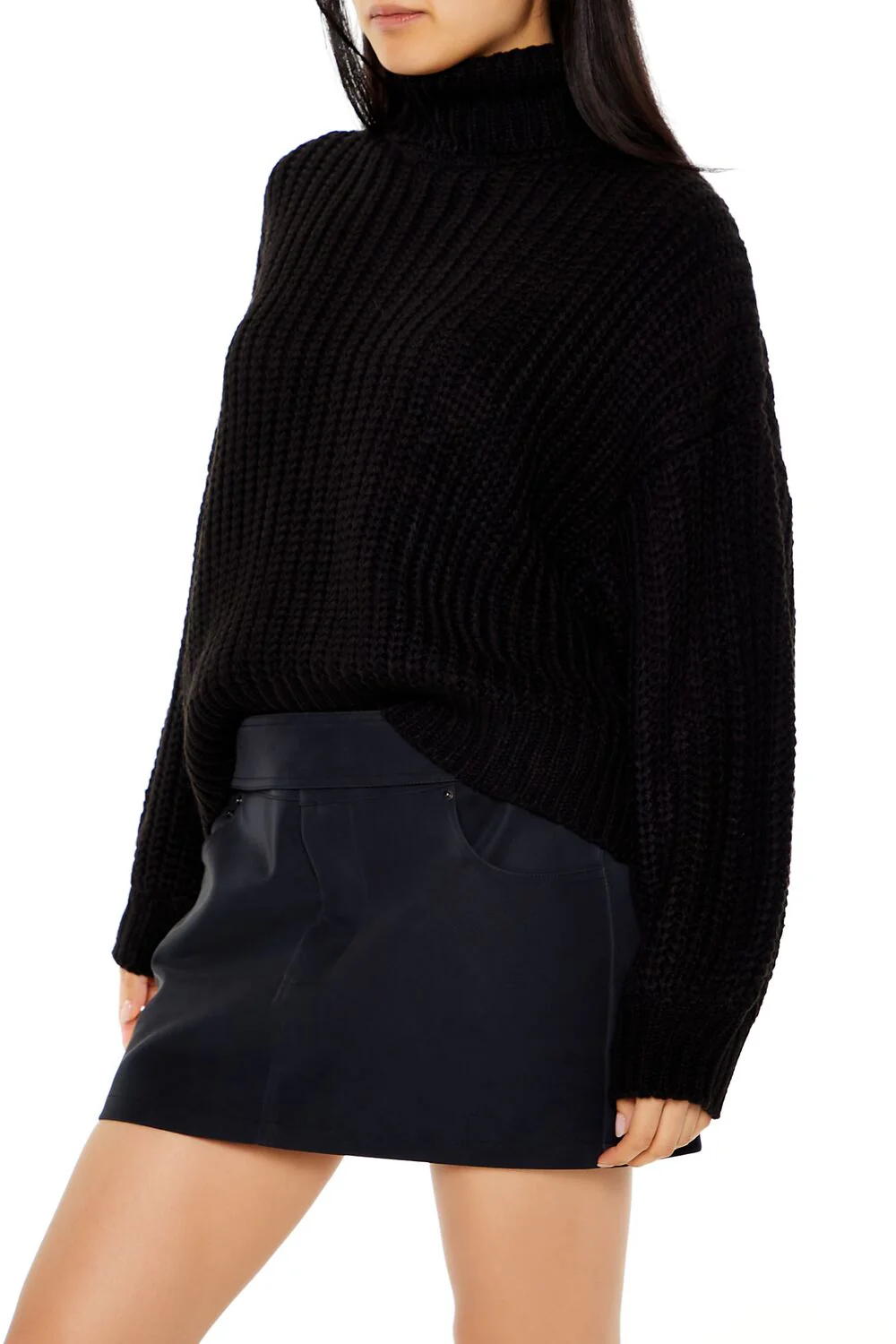 Turtleneck Drop-Sleeve Sweater - Image 4