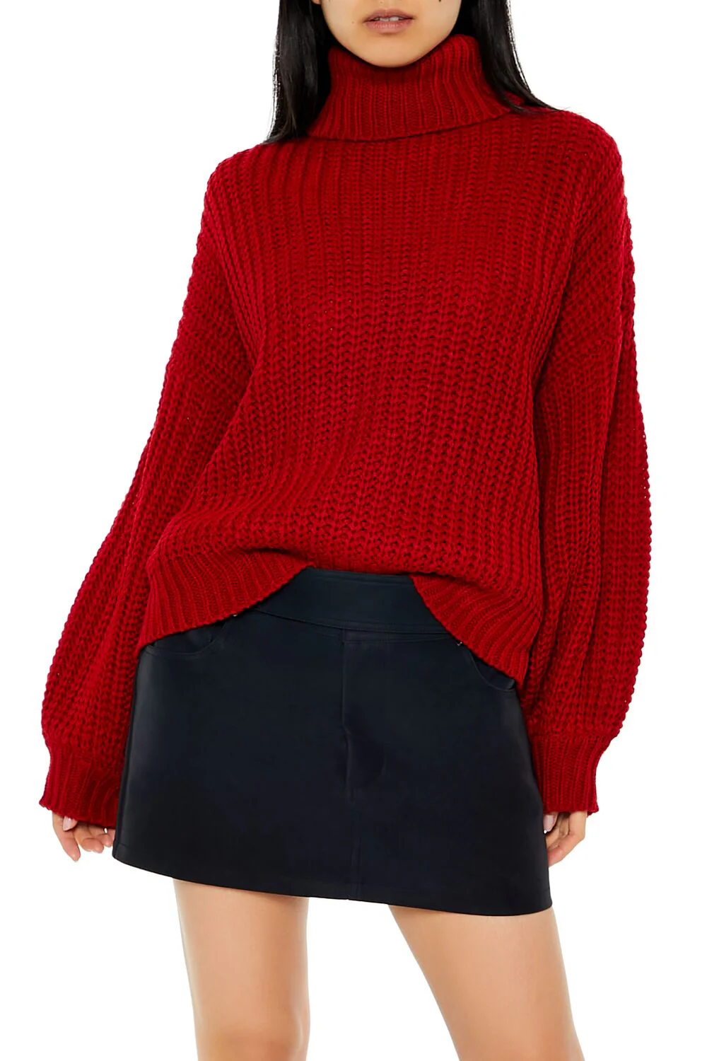 Turtleneck Drop-Sleeve Sweater - Image 6