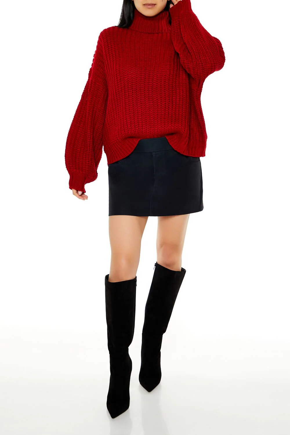 Turtleneck Drop-Sleeve Sweater - Image 7