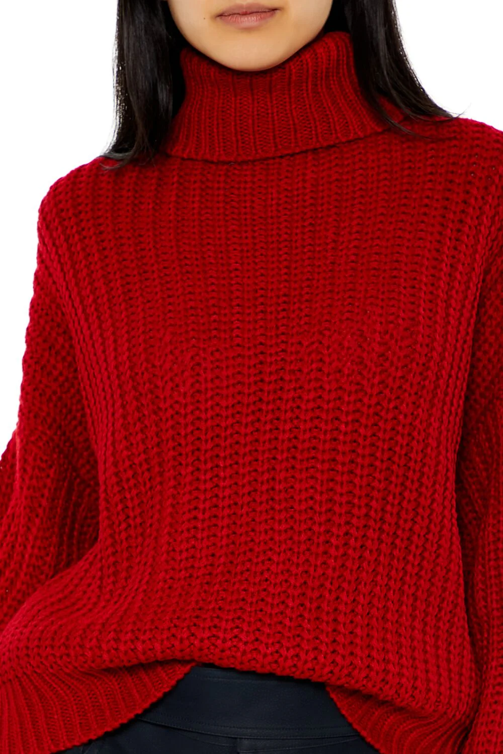 Turtleneck Drop-Sleeve Sweater - Image 8