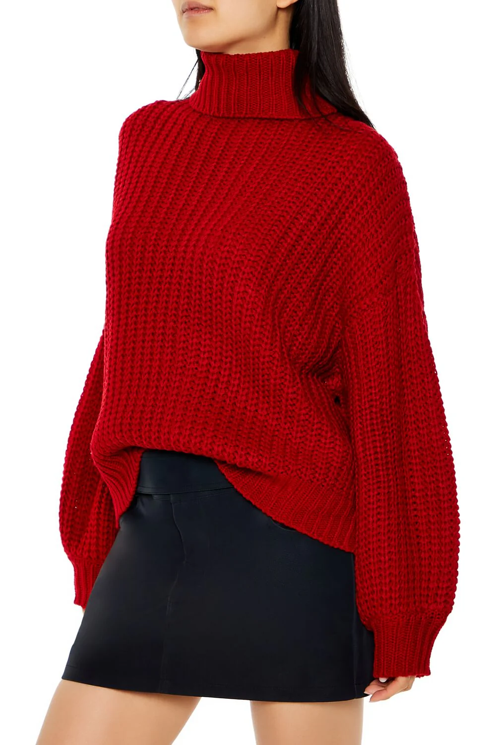 Turtleneck Drop-Sleeve Sweater - Image 9