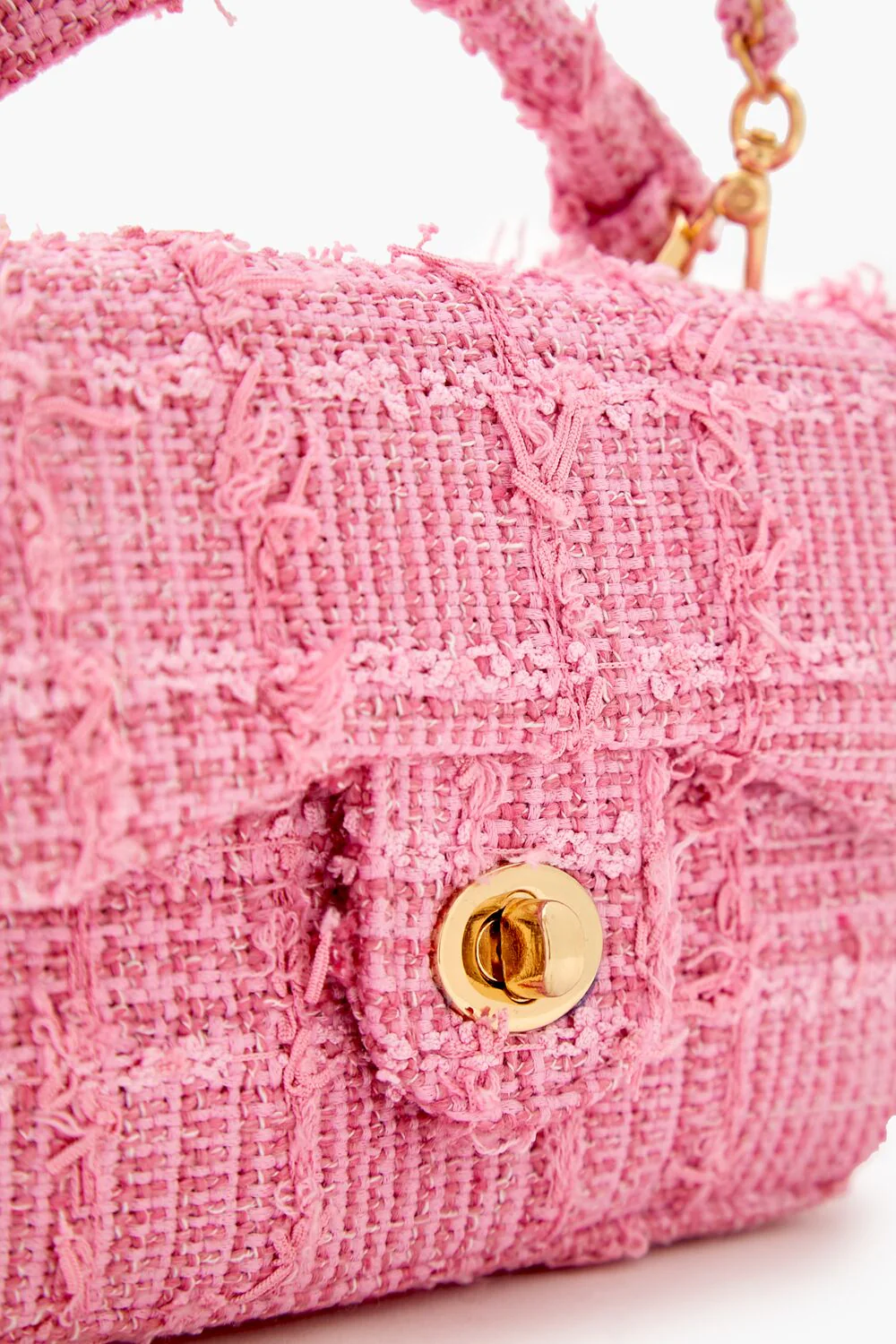 Tweed Grid Crossbody Bag - Image 11