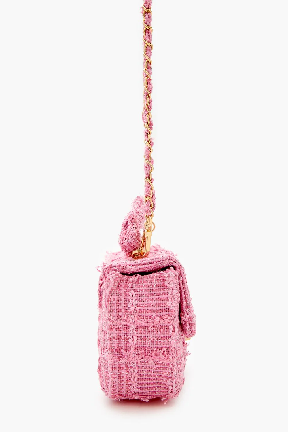 Tweed Grid Crossbody Bag - Image 9