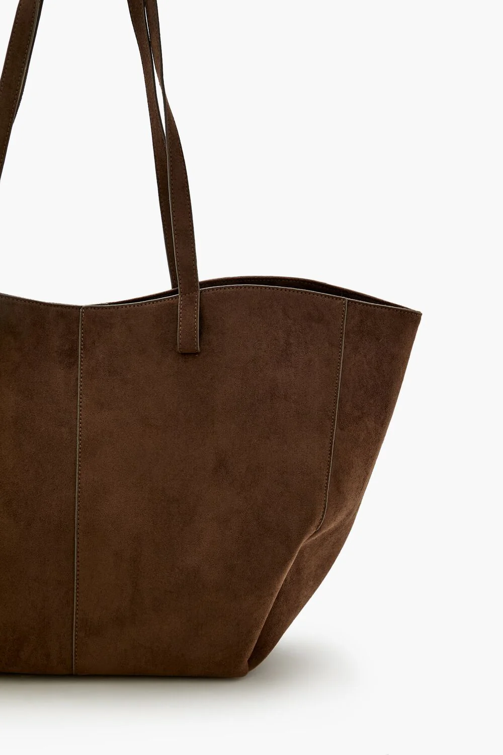 Faux Suede Tote Bag - Image 4