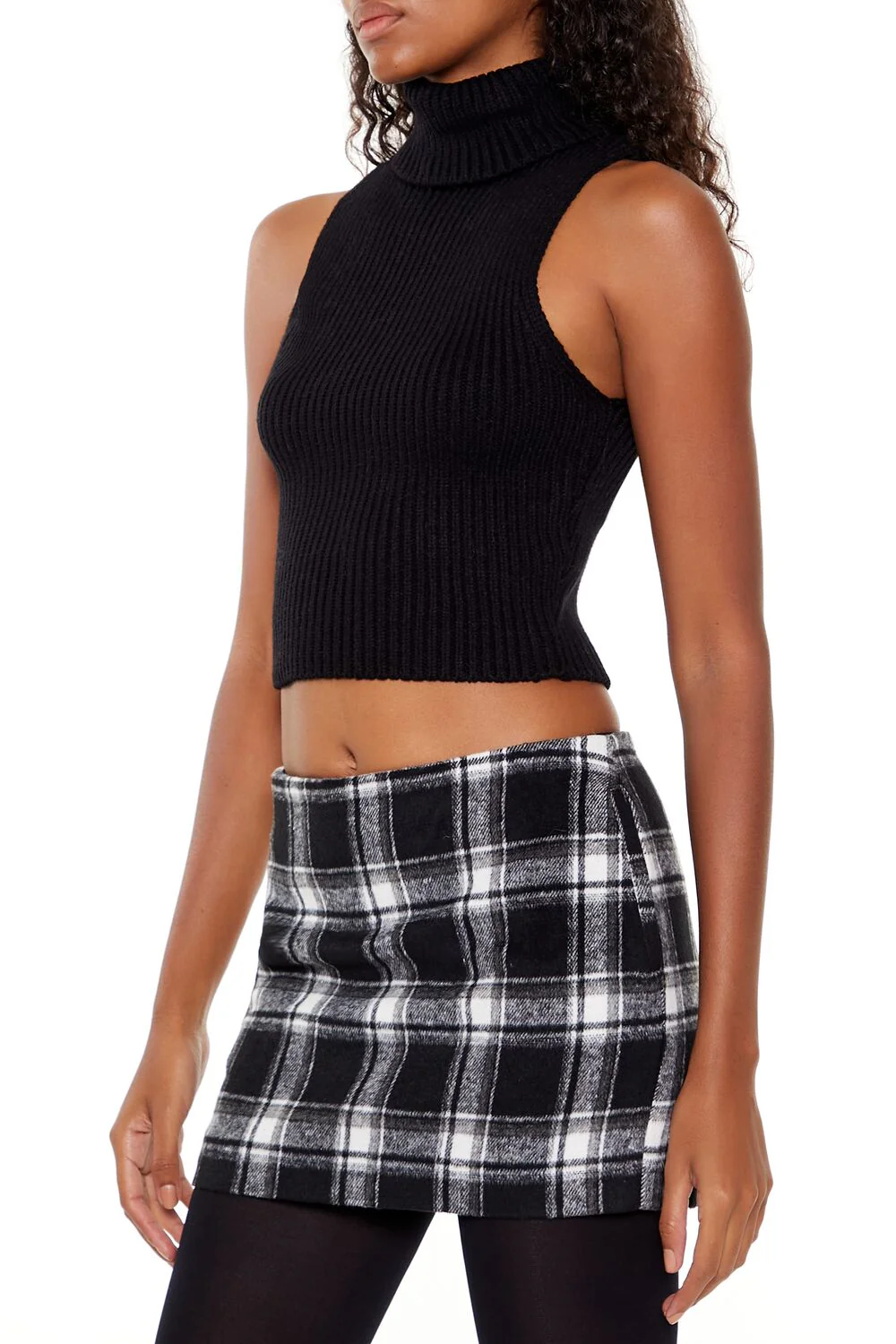 Turtleneck Sweater-Knit Tank Top - Image 4