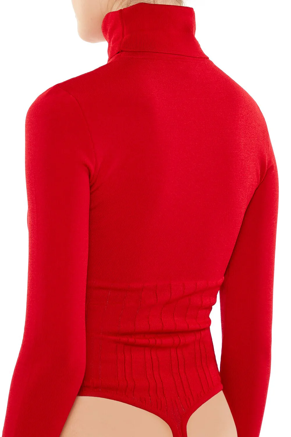 Sweater-Knit Turtleneck Bodysuit - Image 10